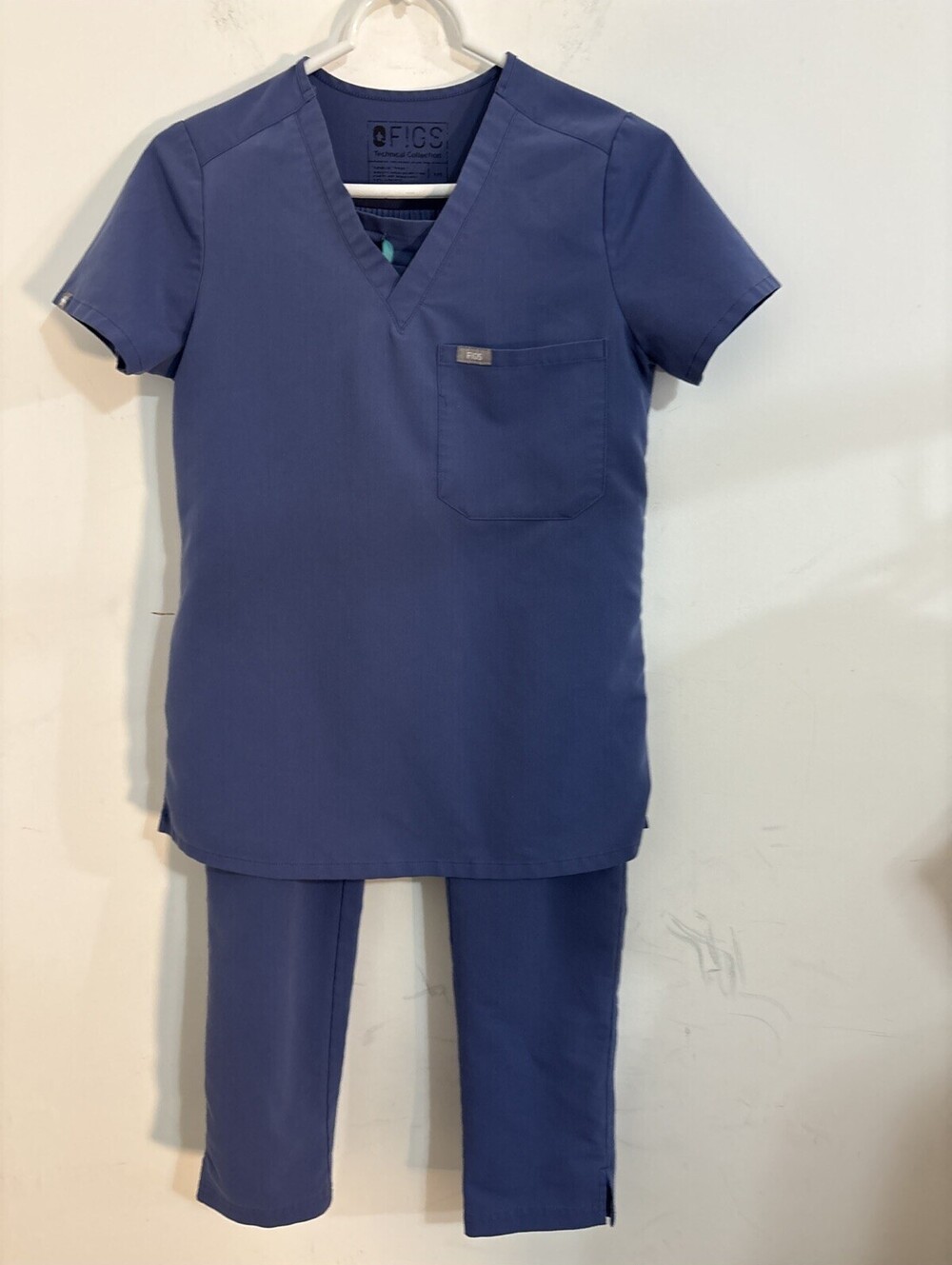 figs scrubs women set Slate Blue XXS Straight Leg